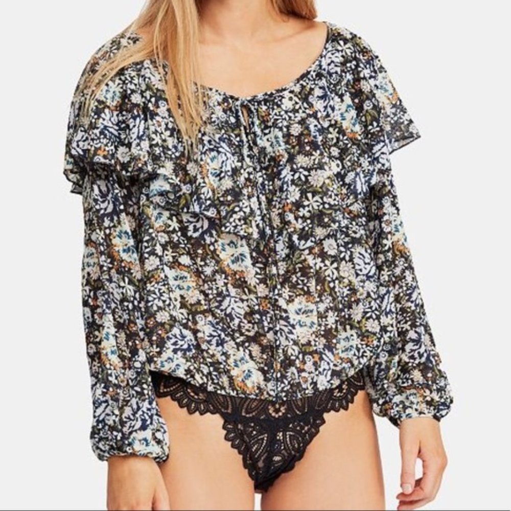 Free People Boho Blouse Bodysuit